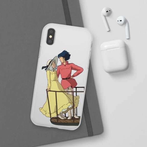 Sheet Music Howl's Moving Castle - Howl’s Moving Castle – Sophie and Howl Gazing at Each other iPhone Cases-Accessories, Howl's Moving Castle, Phone Case, Sheet Music Howl's Moving Castle