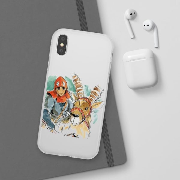 Princess Mononoke Characters - Princess Mononoke – Ashitaka Water Color iPhone Cases-Accessories, Phone Case, princess mononoke, Princess Mononoke Characters