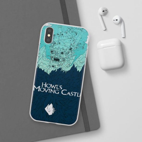 Witch Howl's Moving Castle - Howl’s Moving Castle Blue Tone Art iPhone Cases-Accessories, Howl's Moving Castle, Phone Case, Witch Howl's Moving Castle