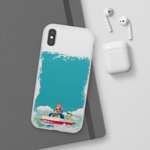 Ponyo Dad - Ponyo and Sosuke on Boat iPhone Cases-Accessories, Phone Case, ponyo, Ponyo Dad