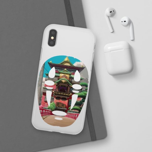 Spirited Away Streaming - Spirited Away –  The Bathhouse Ft. No Face iPhone Cases-Accessories, kaonashi, no face, Phone Case, Spirited Away, Spirited Away Streaming