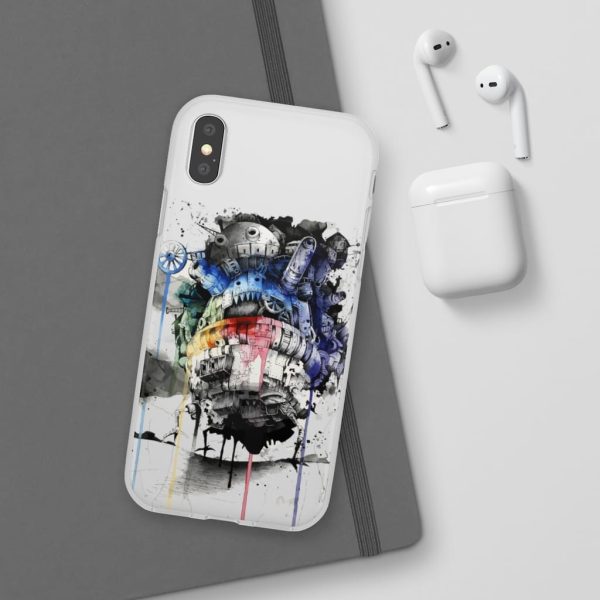 Howl's Moving Castle Calcifer - Howl’s Moving Castle Impressionism iPhone Cases-Accessories, Howl's Moving Castle, Howl's Moving Castle Calcifer, Phone Case