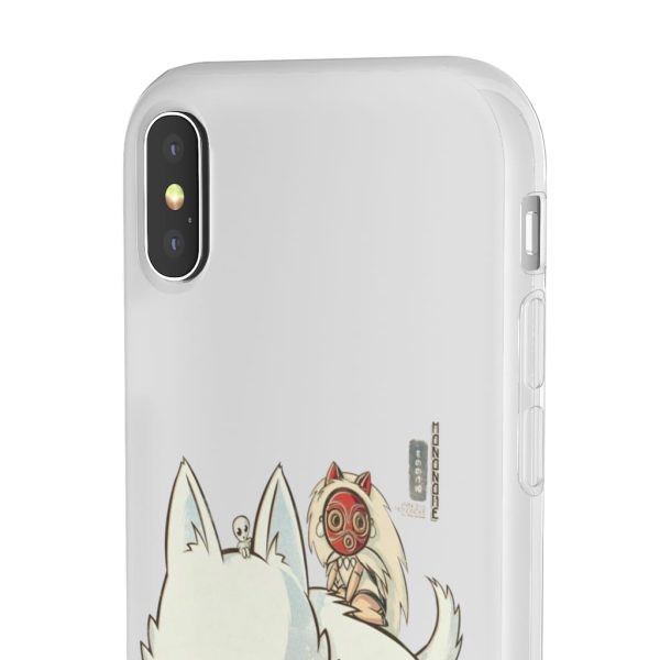 Forest Spirits Princess Mononoke - Princess Mononoke and The Wolf Cute Chibi Version iPhone Cases-Accessories, Forest Spirits Princess Mononoke, Phone Case, princess mononoke