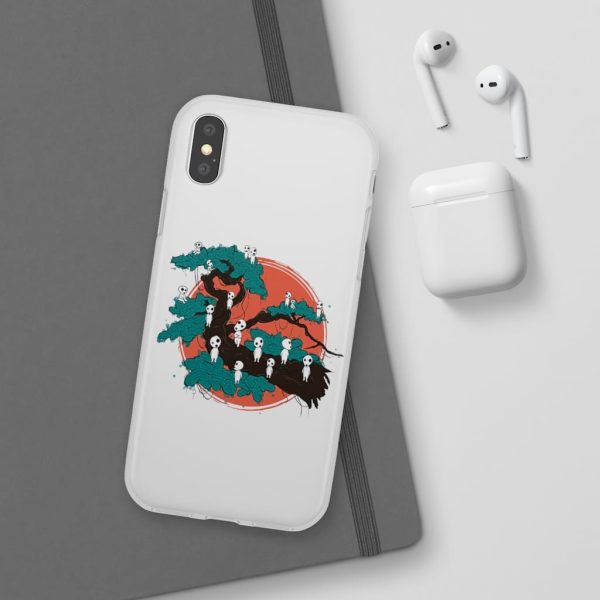 Anime Film Princess Mononoke - Tree Spirits by the Red Moon iPhone Cases-Accessories, Anime Film Princess Mononoke, Phone Case, princess mononoke