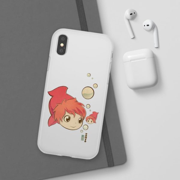 Studio Ghibli Icons Ponyo - Ponyo Chibi iPhone Cases-Accessories, Phone Case, ponyo, Studio Ghibli Icons Ponyo