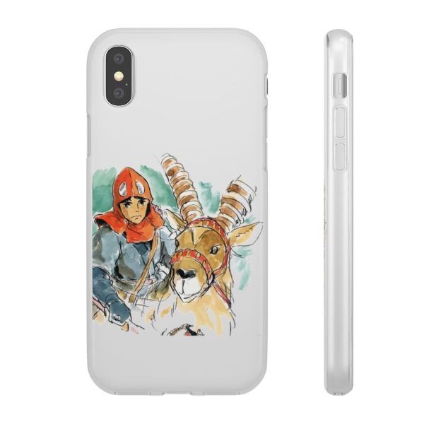 Princess Mononoke Characters - Princess Mononoke – Ashitaka Water Color iPhone Cases-Accessories, Phone Case, princess mononoke, Princess Mononoke Characters