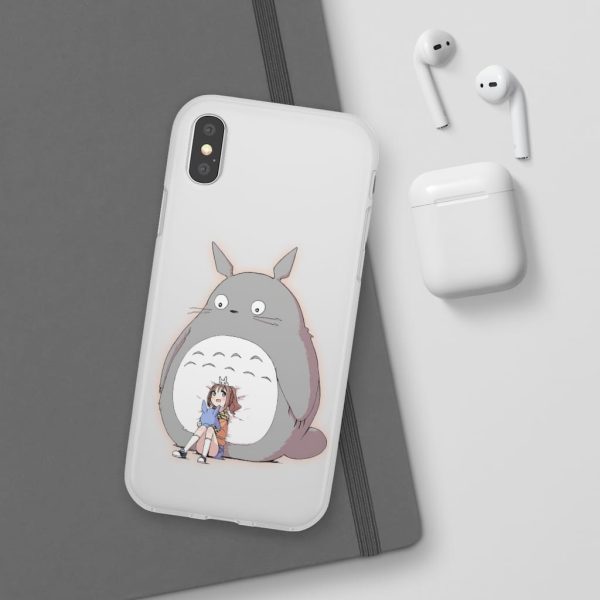 Totoro Concrete Facebook - Totoro and the little girl iPhone Cases-Accessories, My Neighbor Totoro, Phone Case, Totoro Concrete Facebook