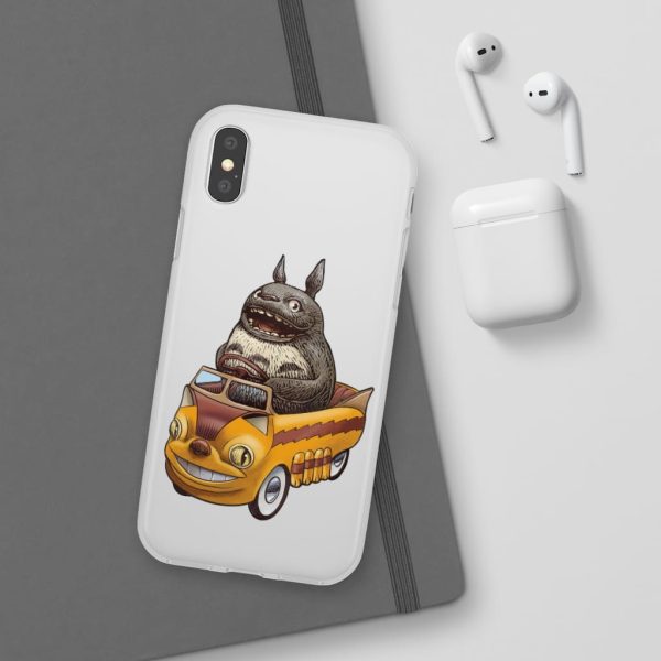 My Neighbor Totoro Cat Bus - Totoro driving Catbus iPhone Cases-Accessories, My Neighbor Totoro, My Neighbor Totoro Cat Bus, Phone Case