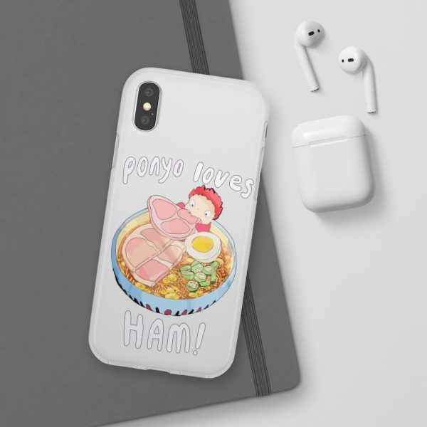 Ponyo Meaning - Ponyo Loves Ham iPhone Cases-Accessories, ponyo, Ponyo Meaning