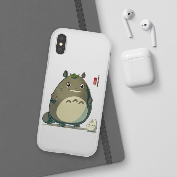 Totoro Wallpaper - Totoro Cute Chibi iPhone Cases-Accessories, My Neighbor Totoro, Phone Case, Totoro Wallpaper