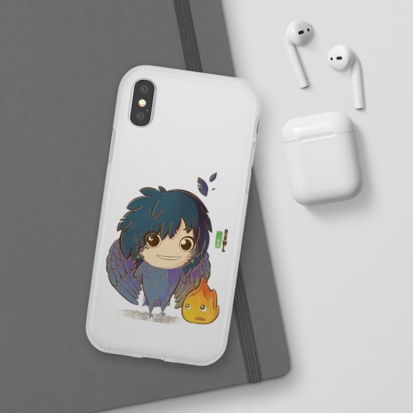 Howl's Moving Castle Calcifer - Howl’s Moving Castle – Howl Chibi iPhone Cases-Accessories, Howl's Moving Castle, Howl's Moving Castle Calcifer, Phone Case