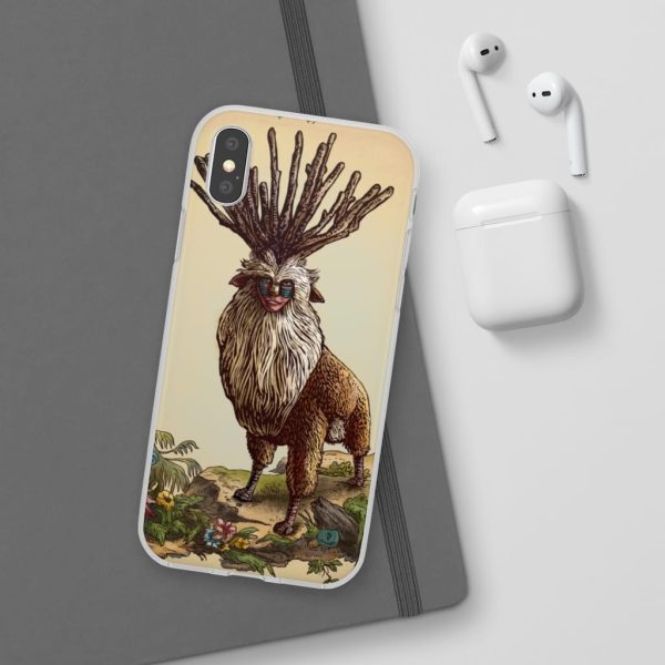 Princess Mononoke With Wolf - Princess Mononoke – Shishigami Day Time Detailed iPhone Cases-Accessories, Phone Case, princess mononoke, Princess Mononoke With Wolf