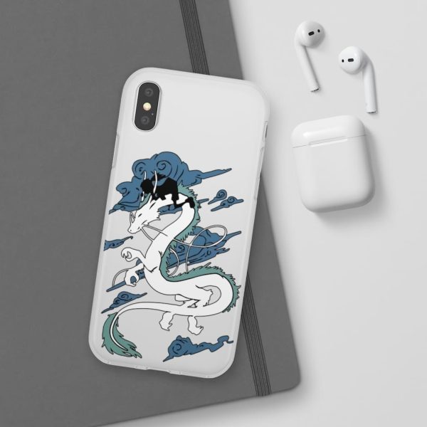 Spirited Away Tattoo - Spirited Away – Sen Riding Haku Dragon iPhone Cases-Accessories, Phone Case, Spirited Away, Spirited Away Tattoo