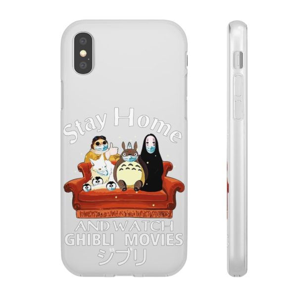 Stay Home and Watch Ghibli Movie iPhone Cases-Accessories, Phone Case