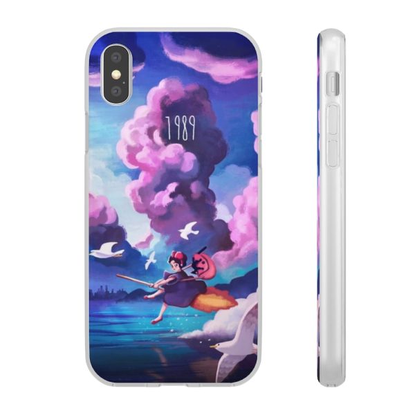 Movie Kiki's Delivery Service - Kiki’s Delivery service 1989 Illustration iPhone Cases-Accessories, Kiki's Delivery Service, Movie Kiki's Delivery Service, Phone Case