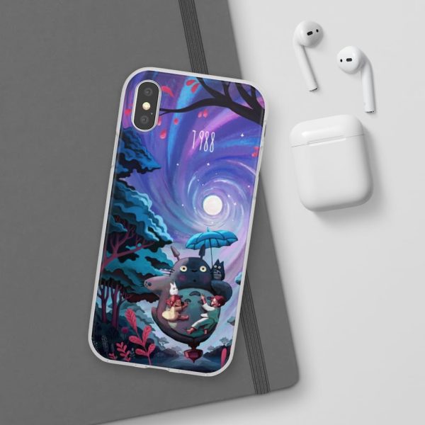 My Neighbour Totoro Cast - My Neighbor Totoro 1988 Illustration iPhone Cases-Accessories, My Neighbor Totoro, My Neighbour Totoro Cast, Phone Case