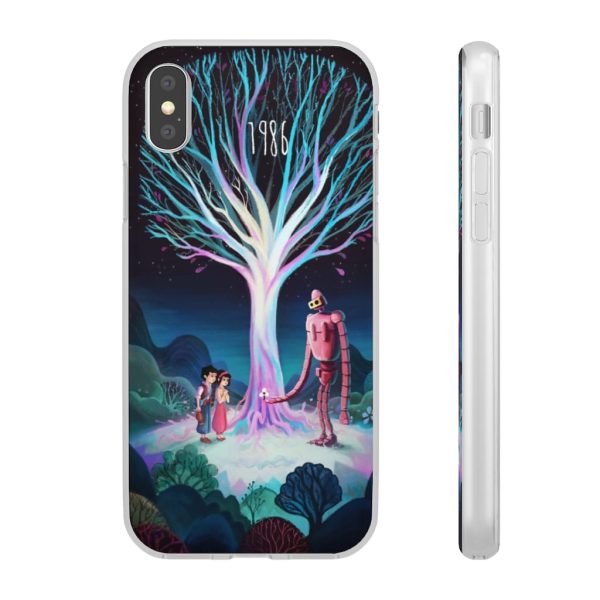 Laputa Castle In The Sky English Cast - Laputa: Castle in The Sky 1986 Illustration iPhone Cases-Accessories, Laputa Castle In The Sky English Cast, Laputa: Castle in the Sky, Phone Case