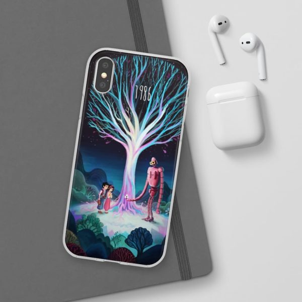 Laputa Castle In The Sky English Cast - Laputa: Castle in The Sky 1986 Illustration iPhone Cases-Accessories, Laputa Castle In The Sky English Cast, Laputa: Castle in the Sky, Phone Case