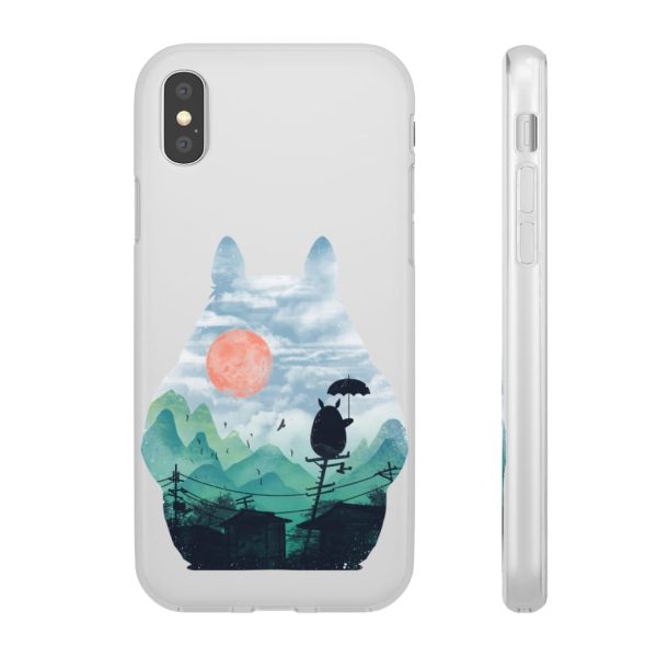 Characters From My Neighbor Totoro - Totoro on the Line Lanscape iPhone Cases-Accessories, Characters From My Neighbor Totoro, My Neighbor Totoro, Phone Case