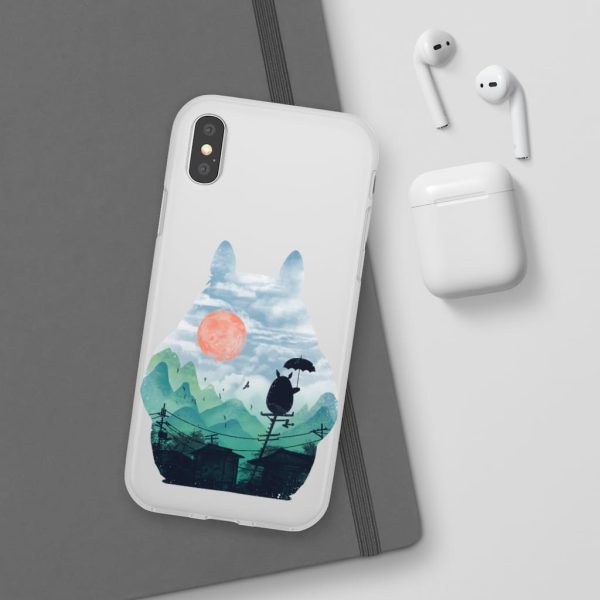 Characters From My Neighbor Totoro - Totoro on the Line Lanscape iPhone Cases-Accessories, Characters From My Neighbor Totoro, My Neighbor Totoro, Phone Case