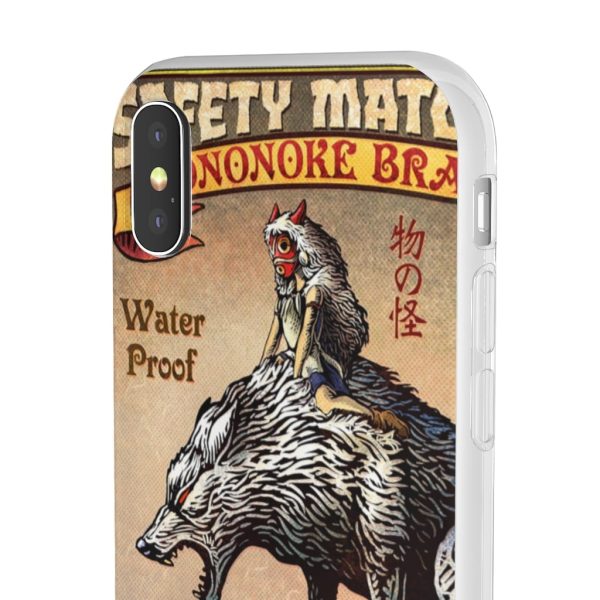 Princess Mononoke Character - Princess Mononoke and The Wolf on Top iPhone Cases-Accessories, Phone Case, princess mononoke, Princess Mononoke Character