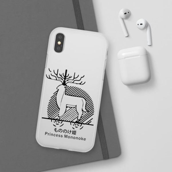 Princess Mononoke Mononoke Hime - Princess Mononoke – Shishigami Line Art iPhone Cases-Accessories, Phone Case, princess mononoke, Princess Mononoke Mononoke Hime