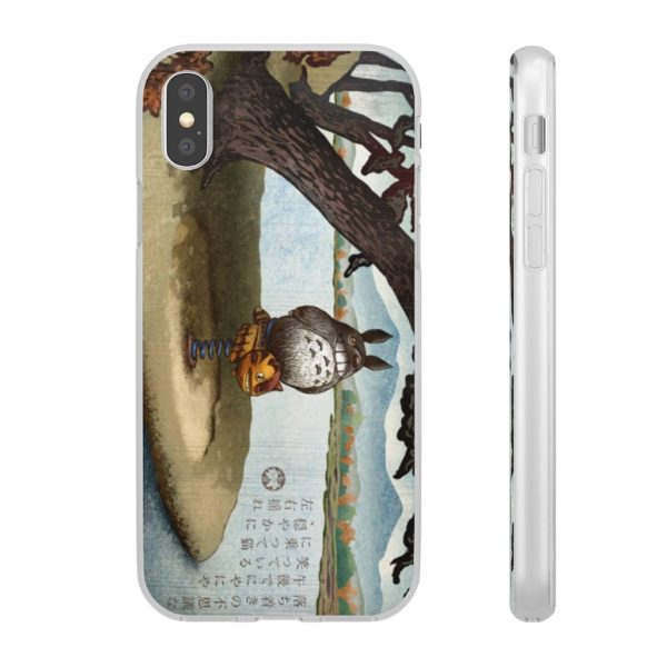 Totoro Bag - Totoro on the Catbus Spring Ride iPhone Cases-Accessories, My Neighbor Totoro, Phone Case, Totoro Bag