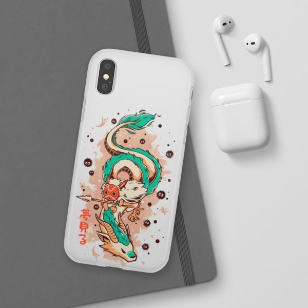 Princess Mononoke Ainu Influence - Princess Mononoke on the Dragon iPhone Cases-Accessories, Phone Case, princess mononoke, Princess Mononoke Ainu Influence