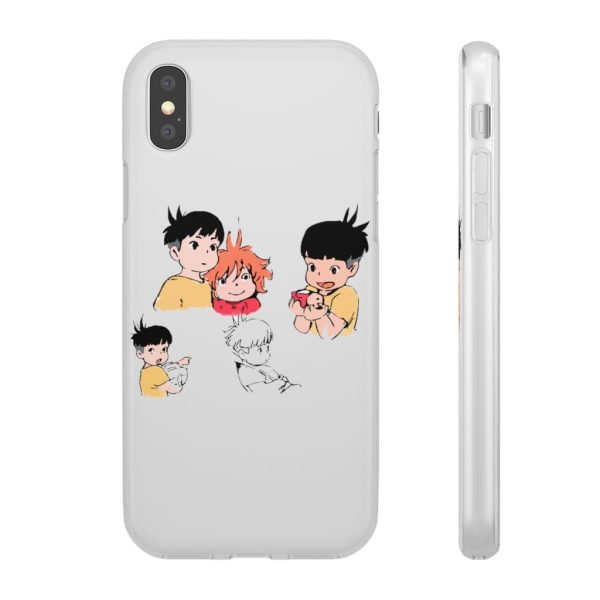 Ponyo Plush - Ponyo and Sosuke Sketch iPhone Cases-Accessories, Phone Case, ponyo, Ponyo Plush