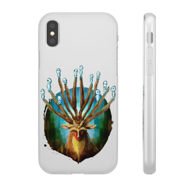 Studio Ghibli Films Princess Mononoke - Princess Mononoke – Shishigami and The Tree Spirit iPhone Cases-Accessories, Phone Case, princess mononoke, Studio Ghibli Films Princess Mononoke