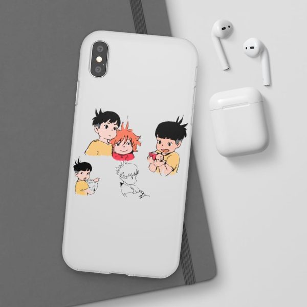 Ponyo Plush - Ponyo and Sosuke Sketch iPhone Cases-Accessories, Phone Case, ponyo, Ponyo Plush