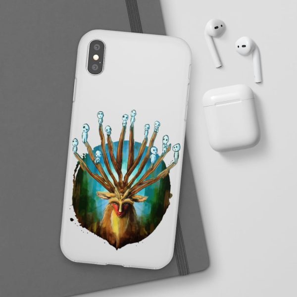 Studio Ghibli Films Princess Mononoke - Princess Mononoke – Shishigami and The Tree Spirit iPhone Cases-Accessories, Phone Case, princess mononoke, Studio Ghibli Films Princess Mononoke