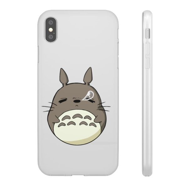 Totoro Umbrella - Sleepy Totoro iPhone Cases-Accessories, My Neighbor Totoro, Phone Case, Totoro Umbrella