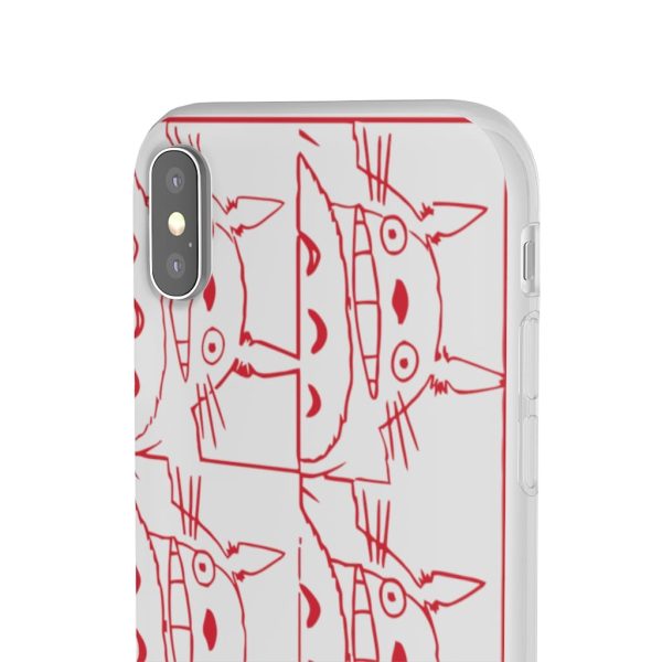 Totoro Plushie - My Neighbor Totoro Neon Collage Art iPhone Cases-Accessories, My Neighbor Totoro, Phone Case, Totoro Plushie