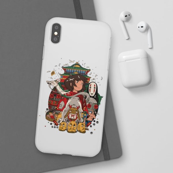 Spirited Away Poster - Spirited Away – Sen and Friends iPhone Cases-Accessories, kaonashi, no face, Phone Case, Spirited Away, Spirited Away Poster