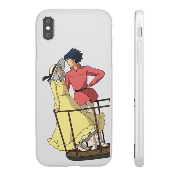 Sheet Music Howl's Moving Castle - Howl’s Moving Castle – Sophie and Howl Gazing at Each other iPhone Cases-Accessories, Howl's Moving Castle, Phone Case, Sheet Music Howl's Moving Castle