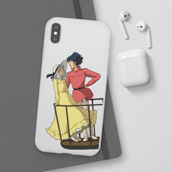 Sheet Music Howl's Moving Castle - Howl’s Moving Castle – Sophie and Howl Gazing at Each other iPhone Cases-Accessories, Howl's Moving Castle, Phone Case, Sheet Music Howl's Moving Castle