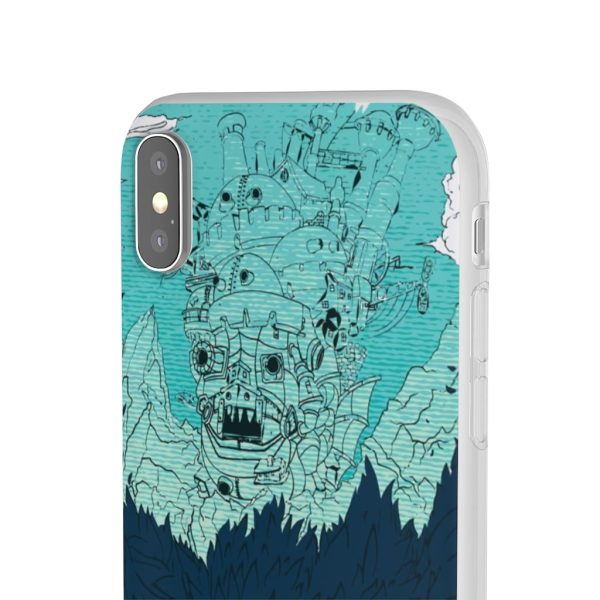 Witch Howl's Moving Castle - Howl’s Moving Castle Blue Tone Art iPhone Cases-Accessories, Howl's Moving Castle, Phone Case, Witch Howl's Moving Castle