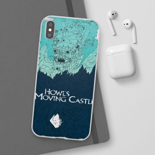 Witch Howl's Moving Castle - Howl’s Moving Castle Blue Tone Art iPhone Cases-Accessories, Howl's Moving Castle, Phone Case, Witch Howl's Moving Castle