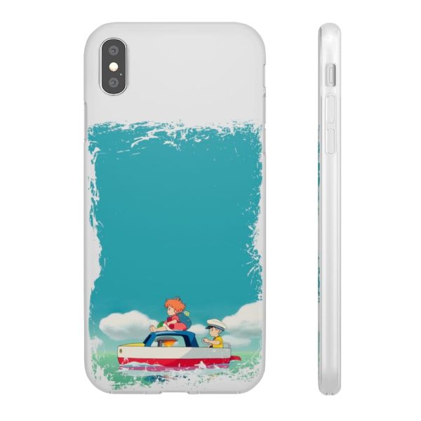 Ponyo Dad - Ponyo and Sosuke on Boat iPhone Cases-Accessories, Phone Case, ponyo, Ponyo Dad