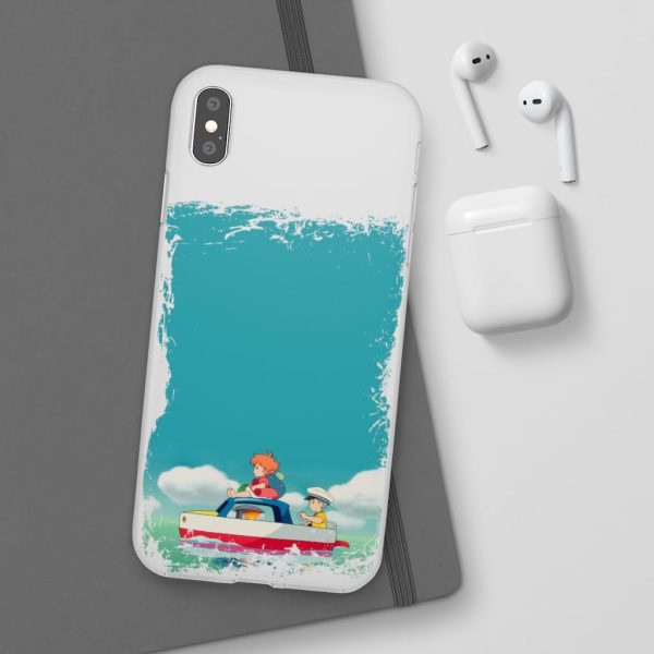 Ponyo Dad - Ponyo and Sosuke on Boat iPhone Cases-Accessories, Phone Case, ponyo, Ponyo Dad