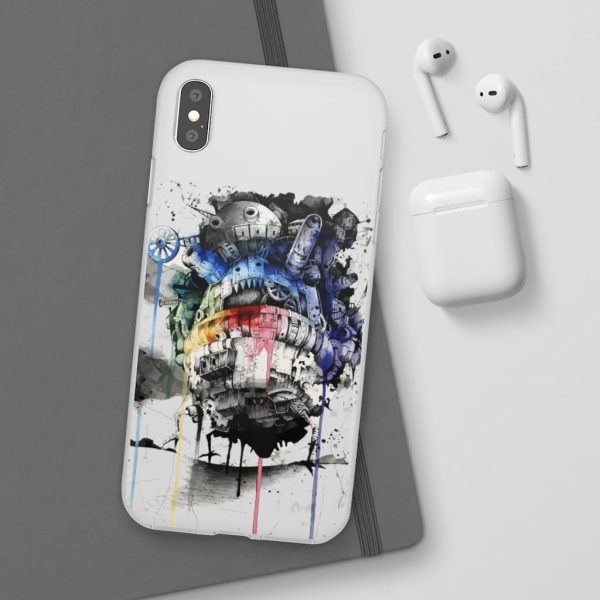 Howl's Moving Castle Calcifer - Howl’s Moving Castle Impressionism iPhone Cases-Accessories, Howl's Moving Castle, Howl's Moving Castle Calcifer, Phone Case