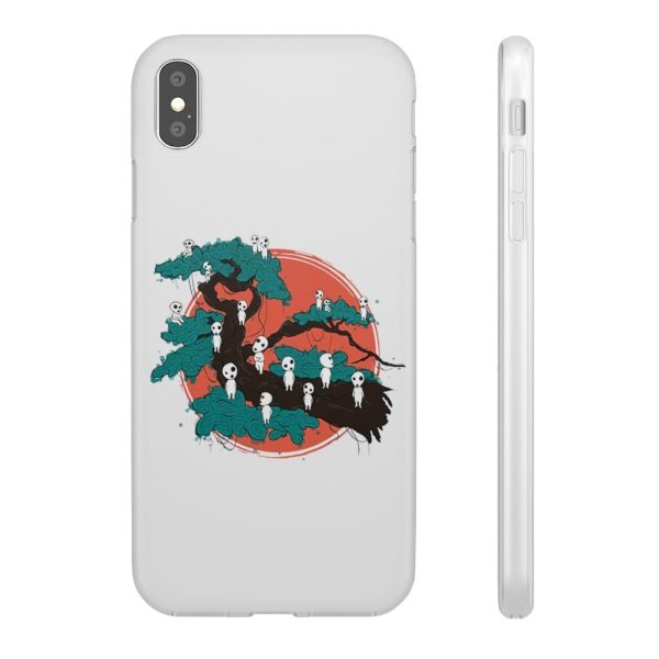 Anime Film Princess Mononoke - Tree Spirits by the Red Moon iPhone Cases-Accessories, Anime Film Princess Mononoke, Phone Case, princess mononoke