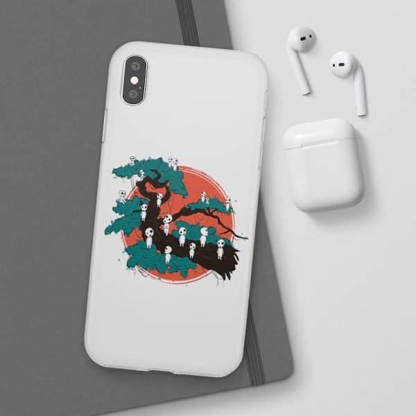 Anime Film Princess Mononoke - Tree Spirits by the Red Moon iPhone Cases-Accessories, Anime Film Princess Mononoke, Phone Case, princess mononoke