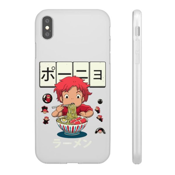 Ponyo - Ponyo very first Ramen iPhone Cases-Accessories, Phone Case, ponyo