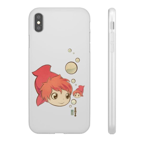 Studio Ghibli Icons Ponyo - Ponyo Chibi iPhone Cases-Accessories, Phone Case, ponyo, Studio Ghibli Icons Ponyo