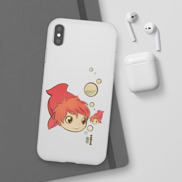 Studio Ghibli Icons Ponyo - Ponyo Chibi iPhone Cases-Accessories, Phone Case, ponyo, Studio Ghibli Icons Ponyo