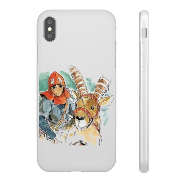 Princess Mononoke Characters - Princess Mononoke – Ashitaka Water Color iPhone Cases-Accessories, Phone Case, princess mononoke, Princess Mononoke Characters