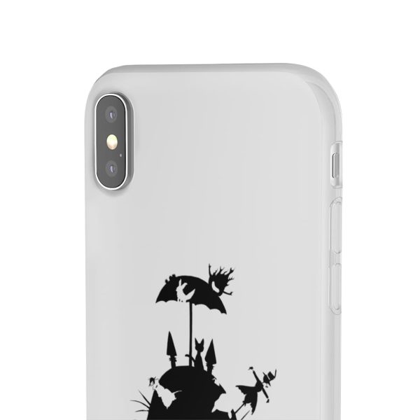 Totoro Soot Gremlins - Studio Ghibli Black & White Art Compilation iPhone Cases-Accessories, Laputa: Castle in the Sky, My Neighbor Totoro, Phone Case, Totoro Soot Gremlins