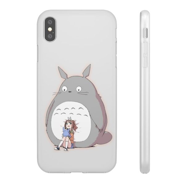 Totoro Concrete Facebook - Totoro and the little girl iPhone Cases-Accessories, My Neighbor Totoro, Phone Case, Totoro Concrete Facebook